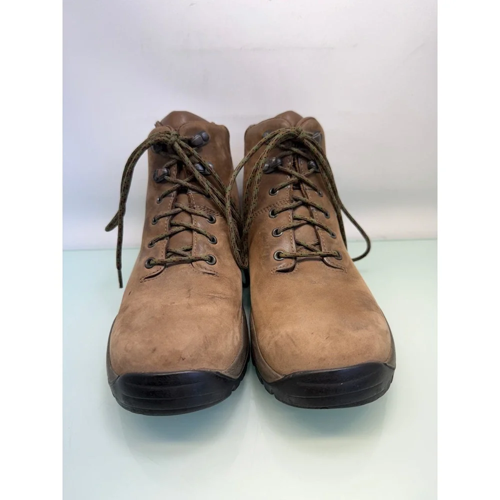Chaco Hiking Boots Mens 8.5 Brown Vintage Steel Toe Made in Italy Gorpcore